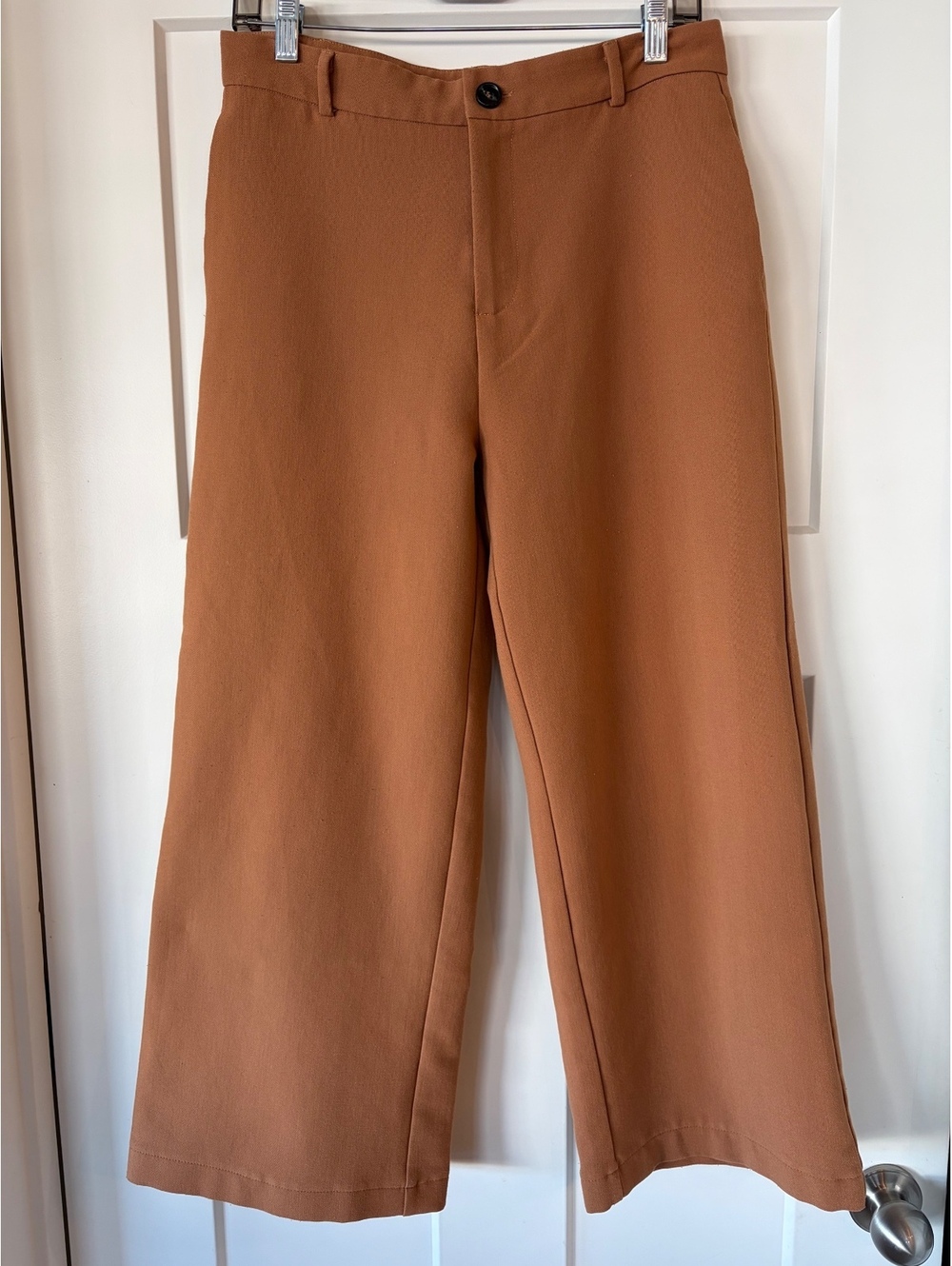 Tea n Rose Camel Wide-Leg Trousers — Size M